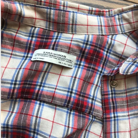 Plaid ZARA Cropped Top - Picture 4 of 11